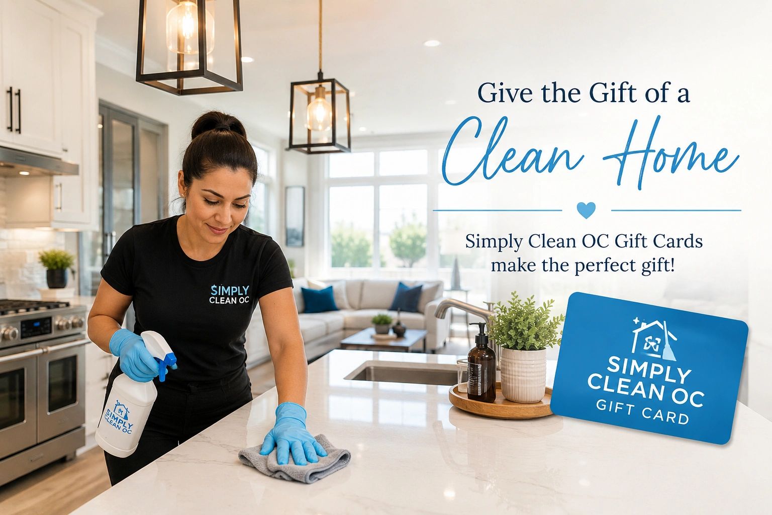 Professional cleaning service — give the gift of a clean home